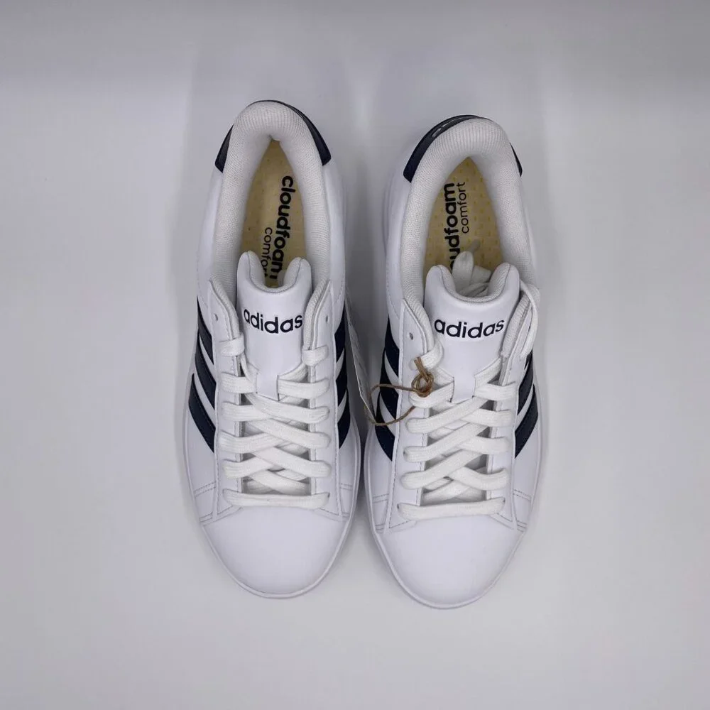 adidas Grand Court 2.0 White Legend Ink Women's Shoes - Picture 5 of 8
